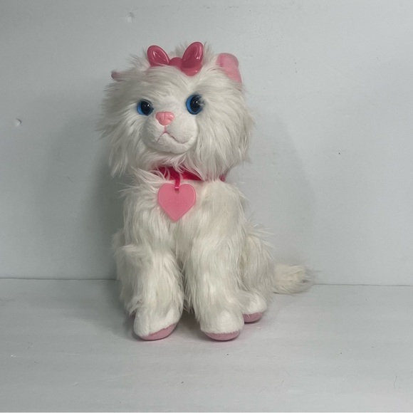 animatic sparkle my glowing kitty kitten scruffies white pink purrs meows lights - Picture 1 of 8